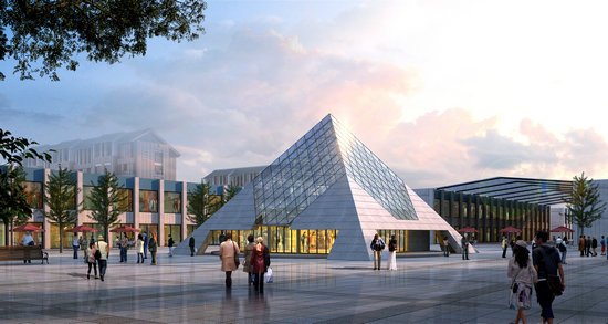 海城金字塔网架